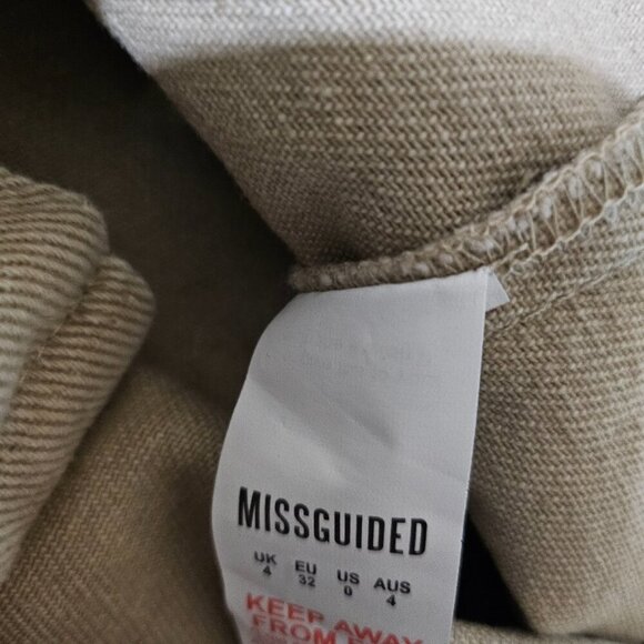 MISSGUIDED Utility Jacket Cargo Khaki Size Small - Picture 8 of 8